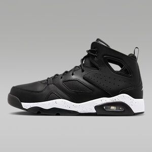 Black and White High-Top Sneakers with Ankle Support